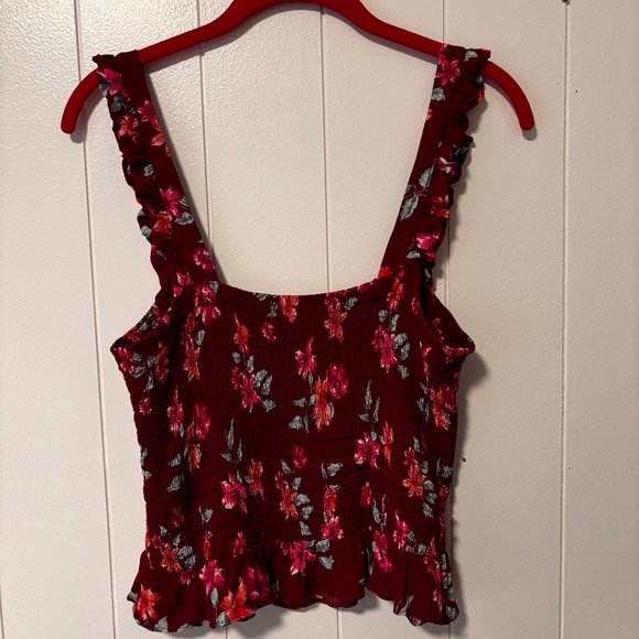 Laurel & Love | Smocked Floral Peplum Top | L - Picture 4 of 10